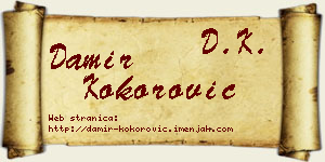 Damir Kokorović vizit kartica